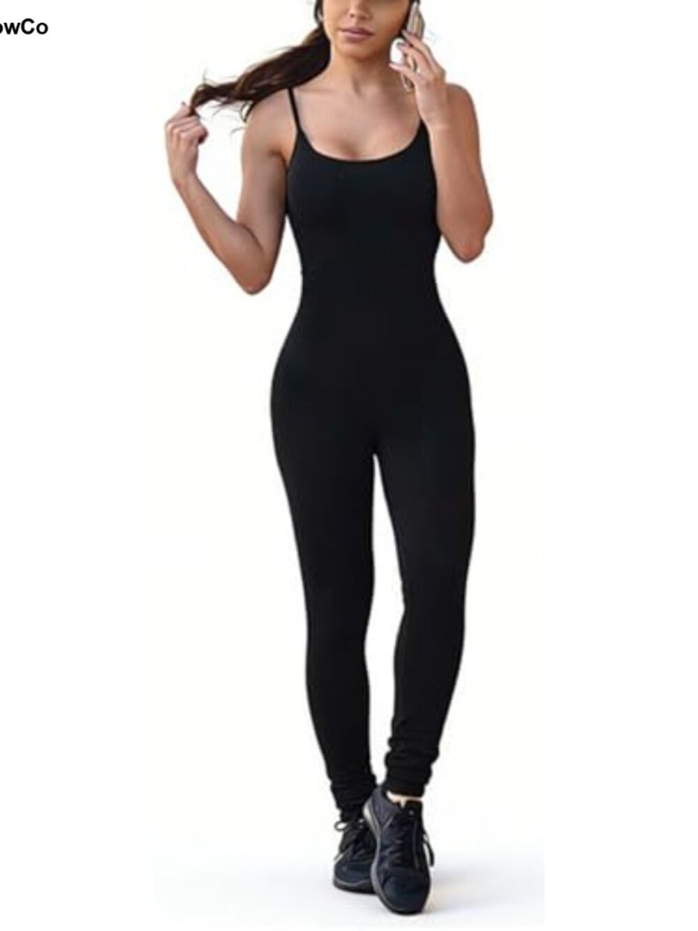 Women's Spaghetti Strap Bodycon Tank One Piece Jumpsuit Romper